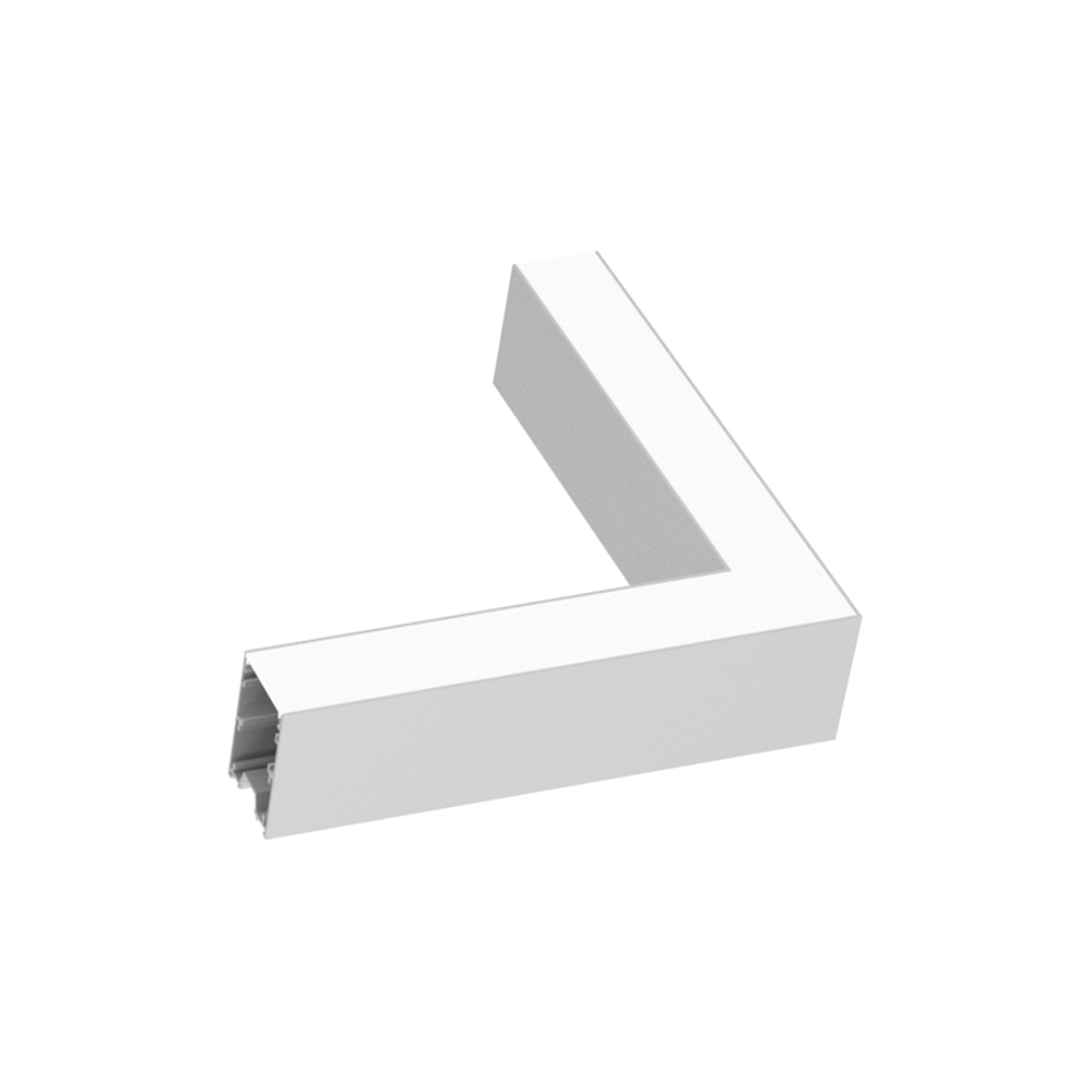 Kit Driver Angolare Fluo Alluminio Bianconero Led 8W 4000K Luce Naturale