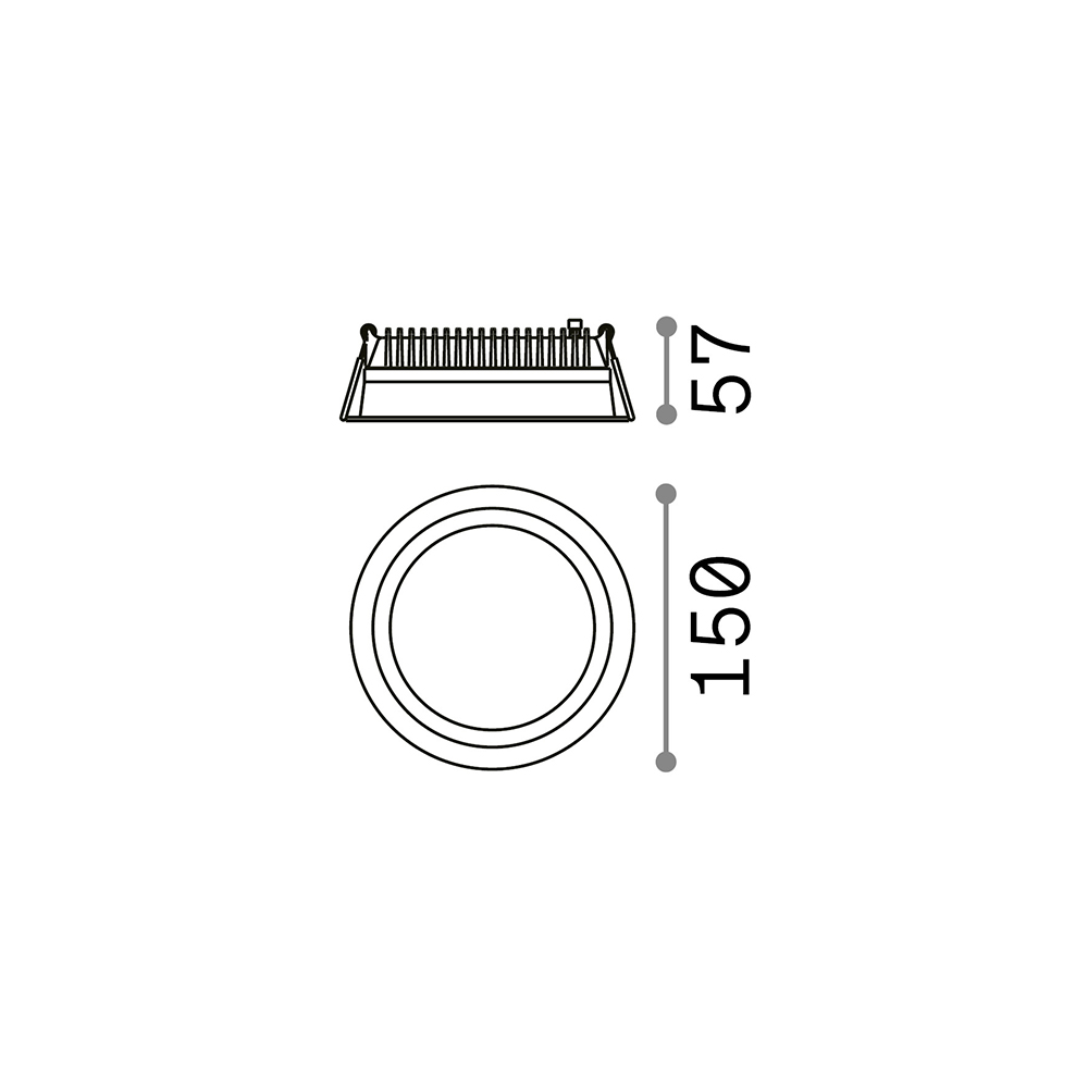 Ideal Lux Deep faretto LED da incasso 10w bianco 4000k luce