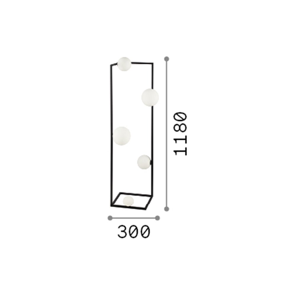 Ideal Lux, Globe, E27, 860lm, 3000K, CRI 80