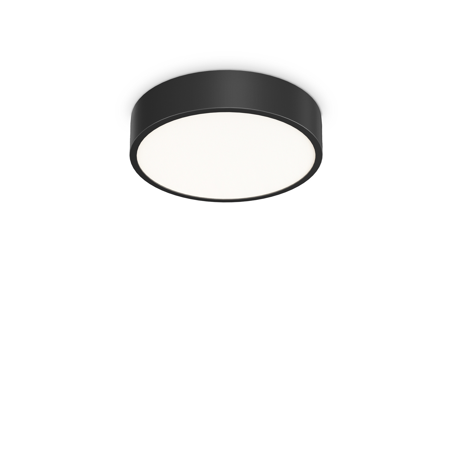 Plafoniera Contemporanea Ray Metallo Nero Led Integrato 13W 3000K Ip44 327563