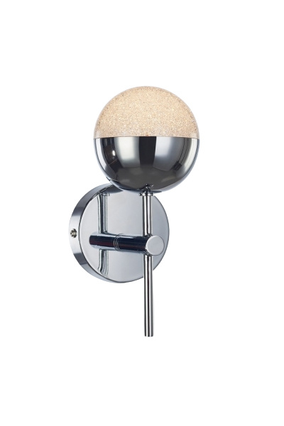 Applique Da Parete Moderno Atomo Metallo Sfera Cromo Cristallo Led 4,8W MB14003057-1ACHR