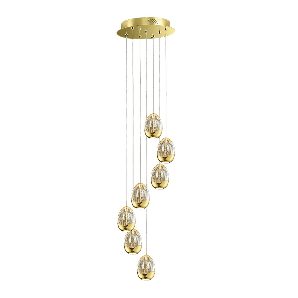 E-Led Scatola Coprifilo Per Lampadari E Sospensioni – Oro E Cromo, Made In Italy (Gold) - 6