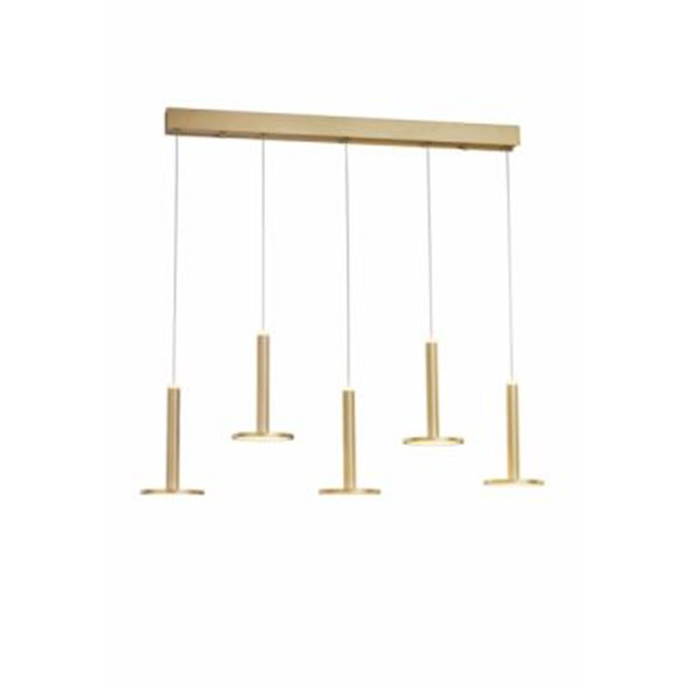 Lampadario Botton D’Oro A 5 Luci - In Stile Classico, Vetro Satinato, Decorazioni Floreali, Made In Italy, 100x65x65 Cm