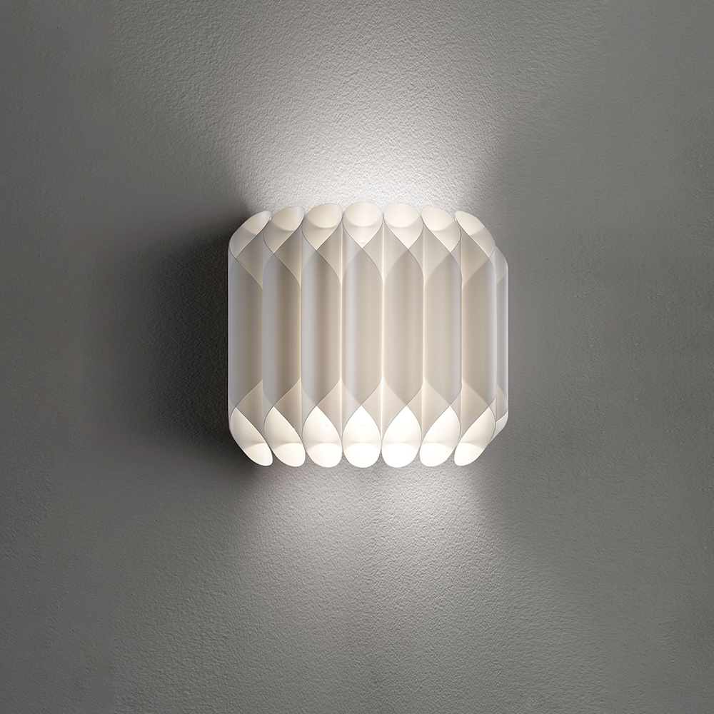Image of Applique Moderna 1 Luce Louise In Polilux Bianco Made In Italy