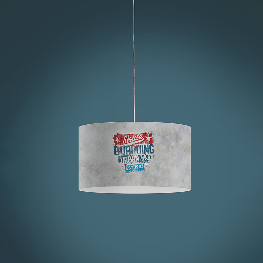Sospensione Moderna 5 Luci Decolight Xxl In Polilux Stampa Urban Made In Italy | Lampadari e Sospensioni | Luce Art Shop Sospensione Moderna 5 Luci Decolight Xxl In Polilux Stampa Urban Made In Italy | Linea Zero