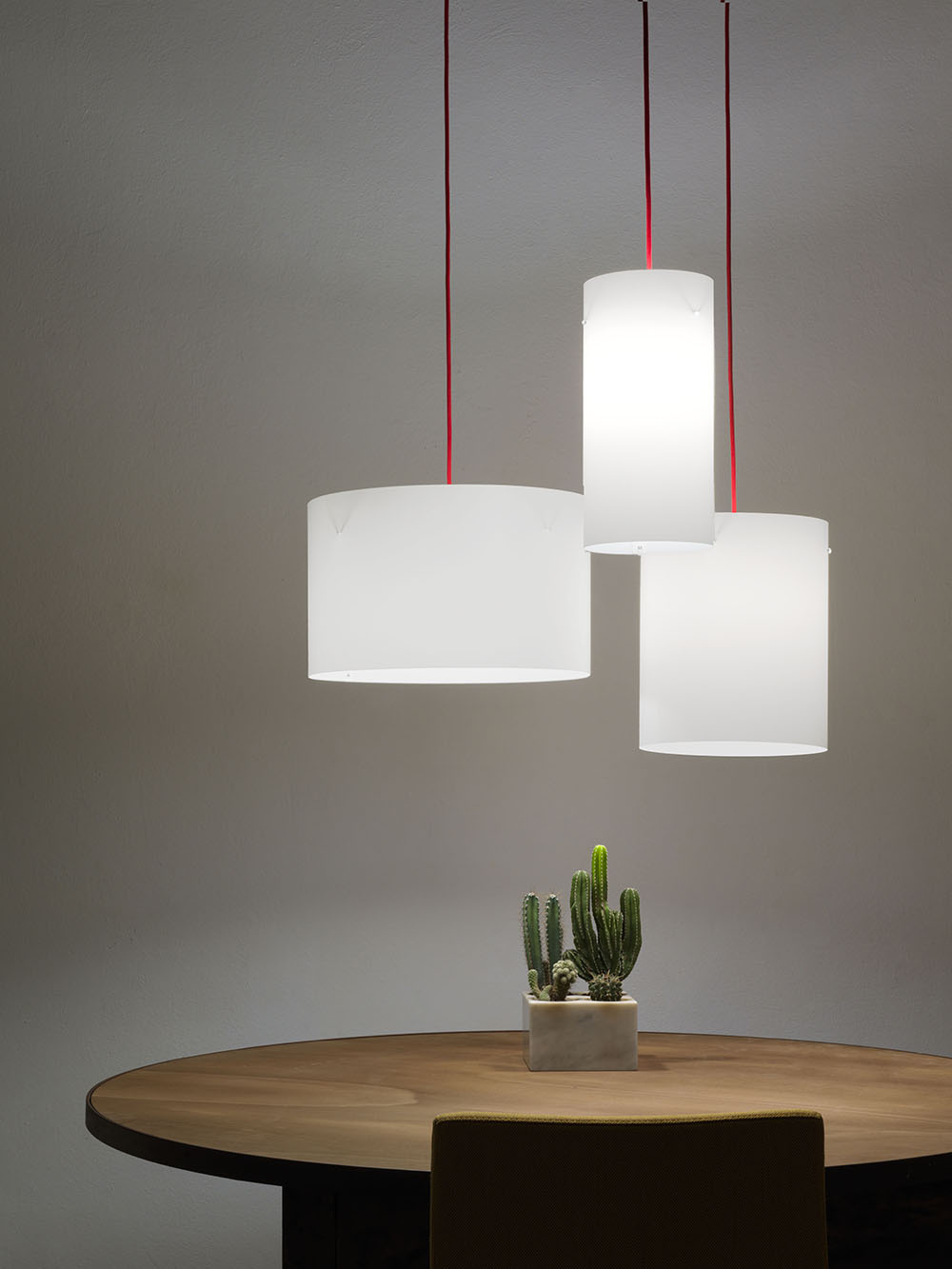 Sospensione Moderna 1 Luce Decolight Xxl In Polilux Bianco Made In Italy | Linea Zero