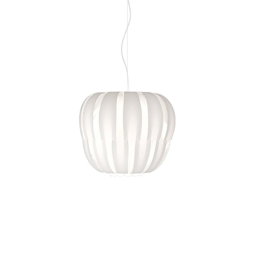 Sospensione Moderna 2 Luci Queen In Polilux Bianco D60 Made In Italy | Lampadari e Sospensioni | Luce Art Shop Sospensione Moderna 2 Luci Queen In Polilux Bianco D60 Made In Italy | Linea Zero