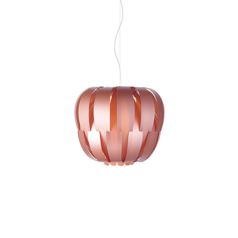 Sospensione Moderna 2 Luci Queen In Polilux Rosa Metallico D75 Made In Italy | Lampadari e Sospensioni | Luce Art Shop Sospensione Moderna 2 Luci Queen In Polilux Rosa Metallico D75 Made In Italy | Linea Zero