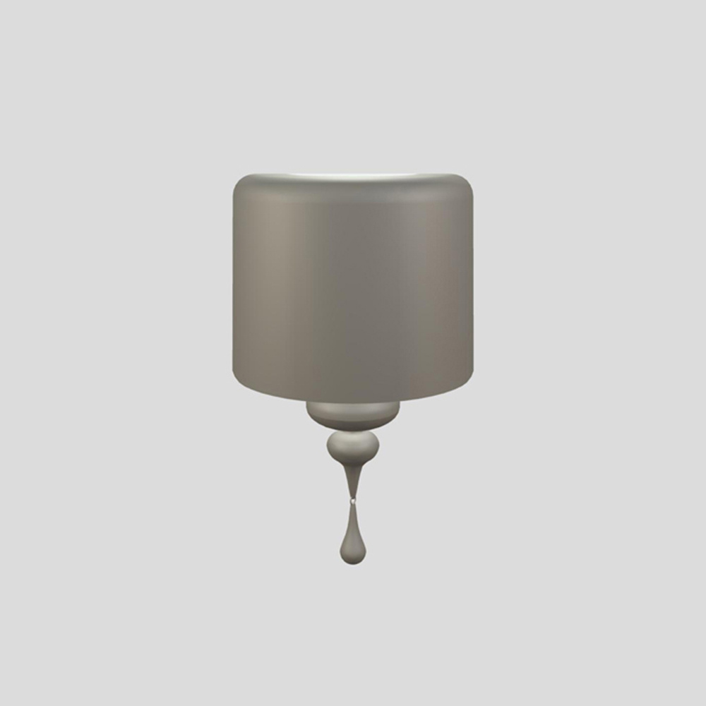 Applique Contemporanea Eva In Plastica Cemento E Alluminio 3 Luci EVA-A3-V70
