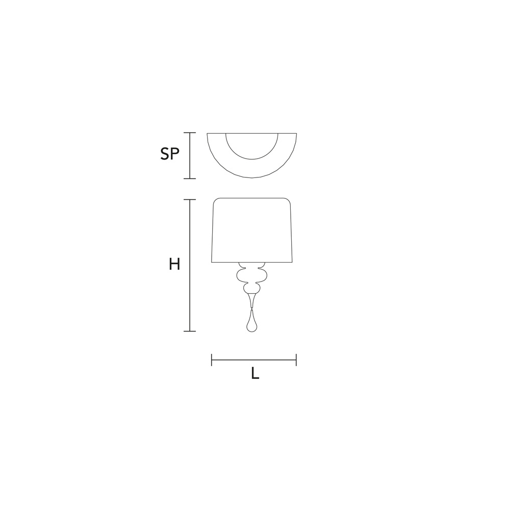 Applique Contemporanea Eva In Plastica Cemento E Alluminio 3 Luci EVA-A3-V70