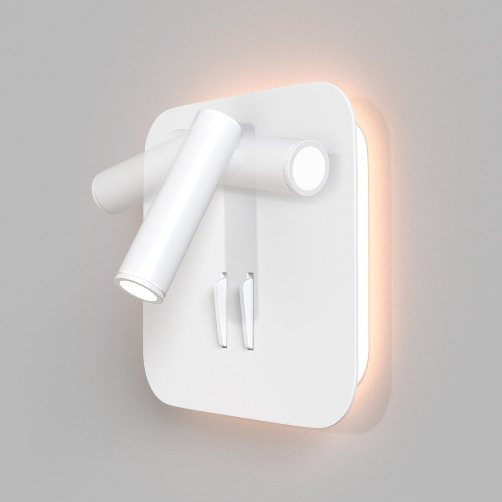 EGLO 93306 Applique Da Parete Moderna Con Modulo LED Integrato - Design In Metallo Bianco, Luce Calda E Diffusa, Ideale Per Corridoi, Soggiorni E Camere Da Letto. - 2