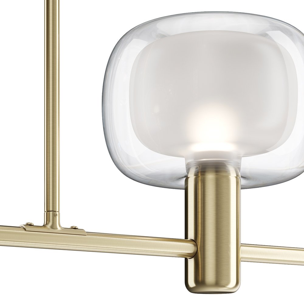 Pomolo fisso a tirante per porta, D:50 mm, alluminio, oro lucido, con Pomolo fisso a tirante per porta, D:50 mm, alluminio, oro lucido, con