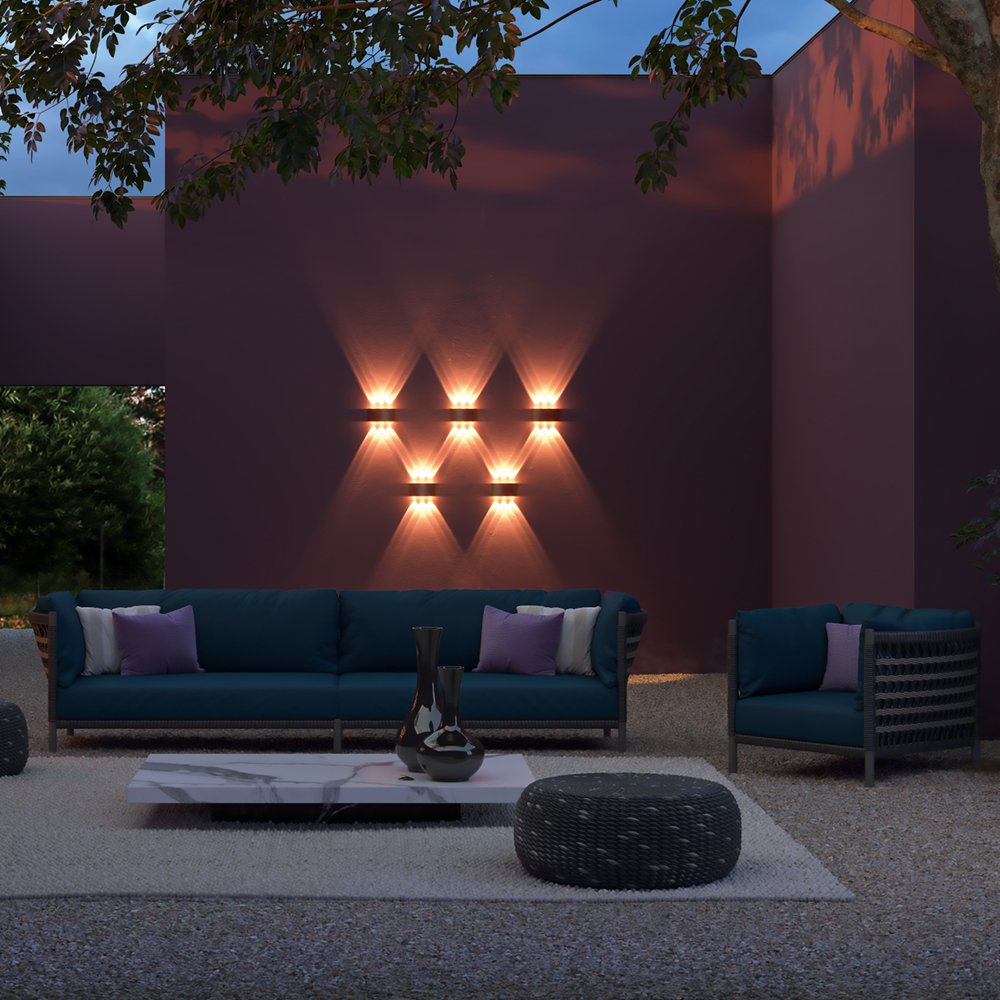 Set 2 Lanterne Solari Da Esterno In Metallo Nero | Forma Trapezio, Luci Da Giardino Autonome, Illuminazione Decorativa Senza Fili - 2