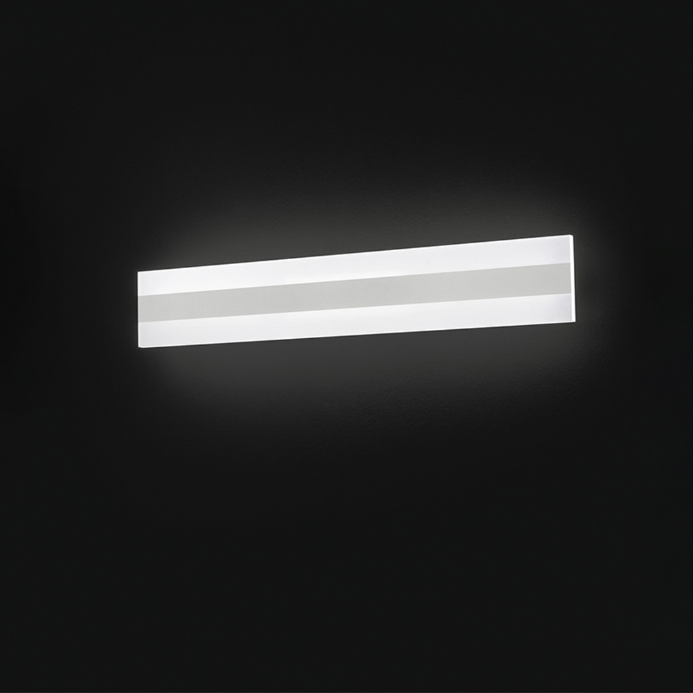 Applique Moderna Bend Metallo Bianco Led Luce Naturale 60Cm 6368BLN