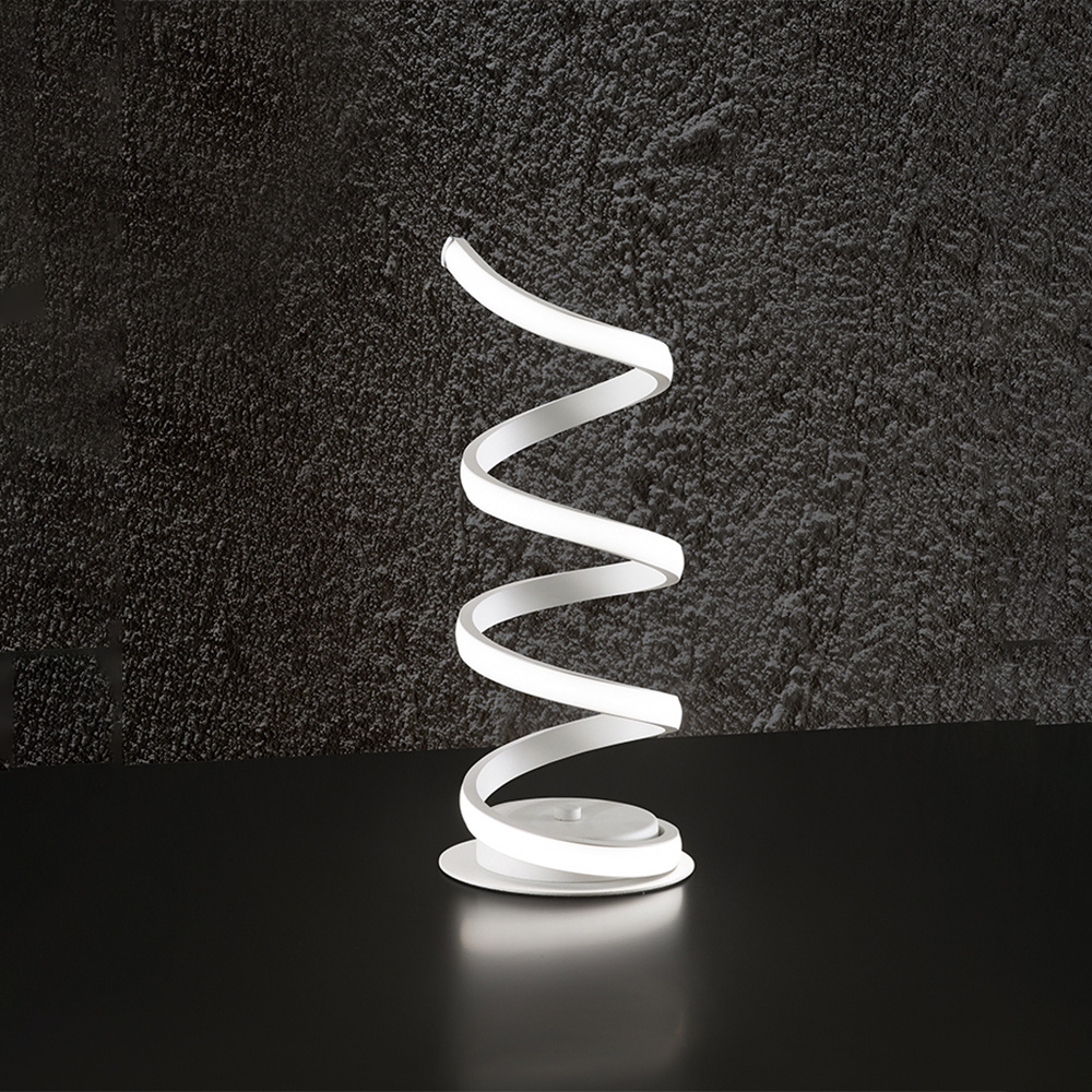 Lampada Da Scrivania In Metallo Moderna Nest Bianco Led Luce Naturale 6393BLN