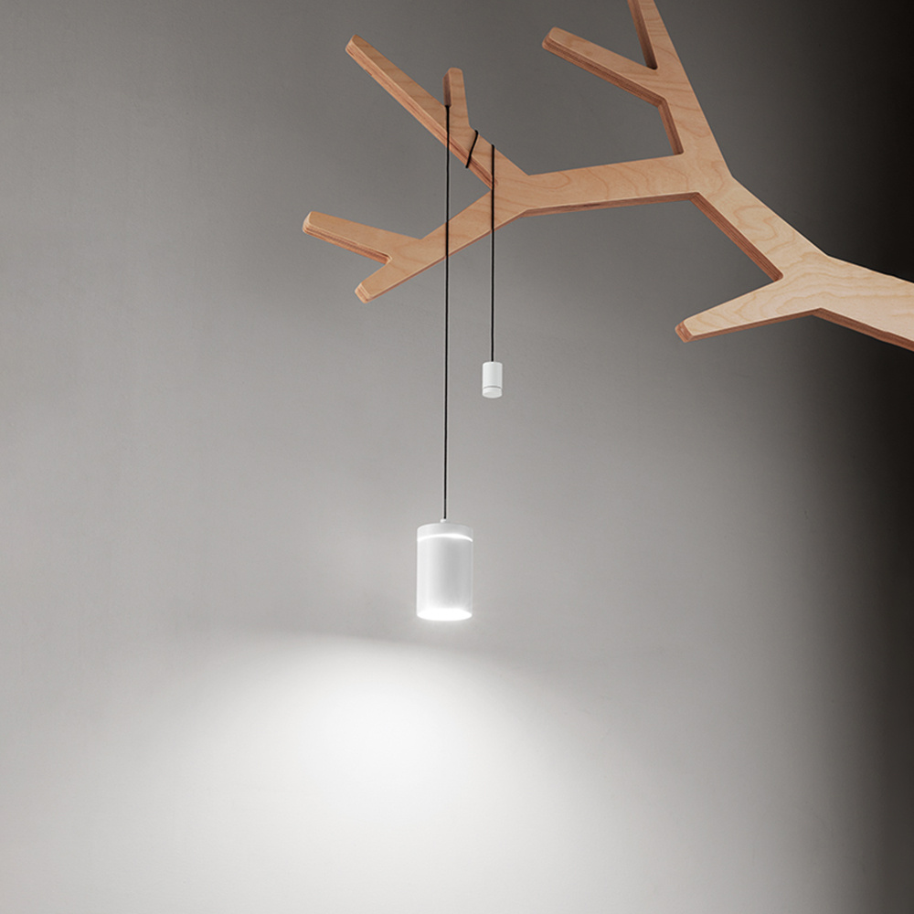 Kit Sospensione Da Esterno Ricaricabile Magnet Moderna Alluminio Bianco Led 6912B