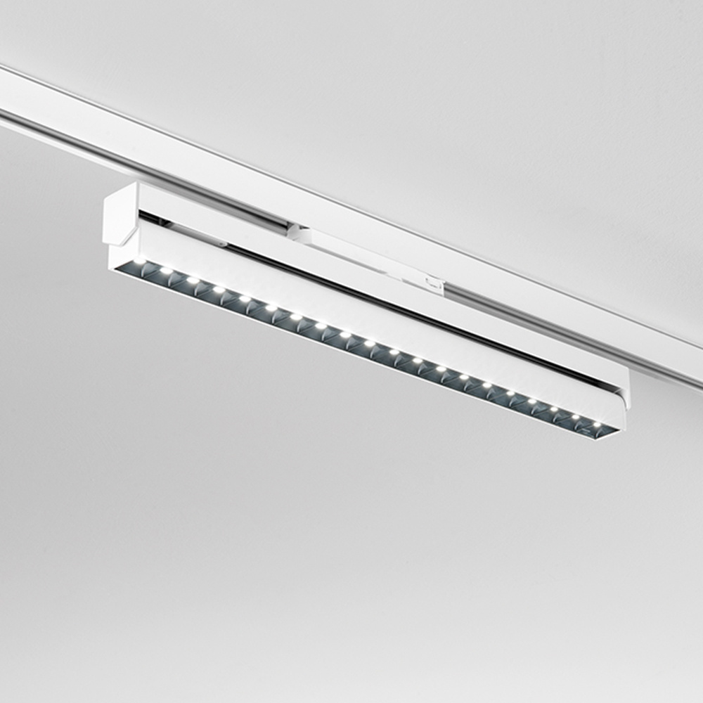 Faretto In Alluminio Per Sistema In Binario Bianco Led 8064BCT