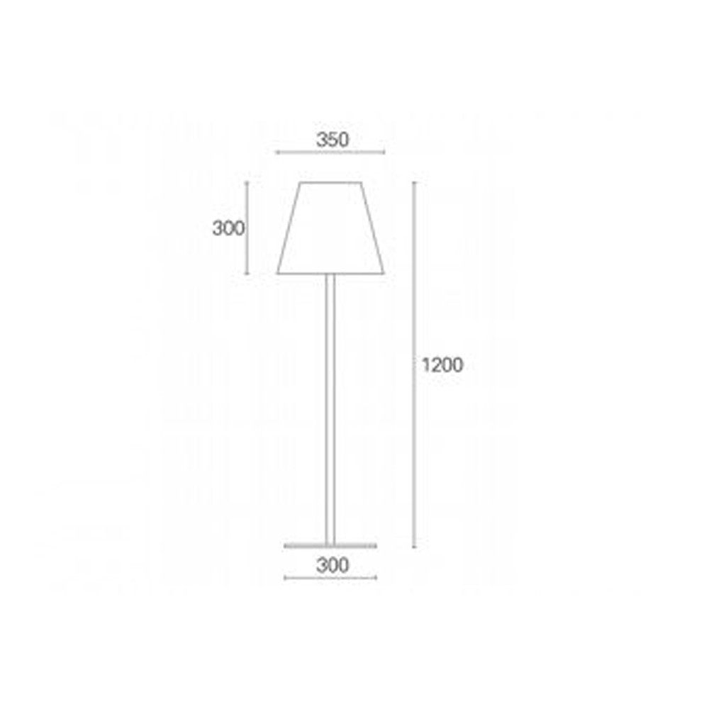 Piantana Piccola Esterno Moderna Lounge Alluminio E Termoplastica 1 Luce E27