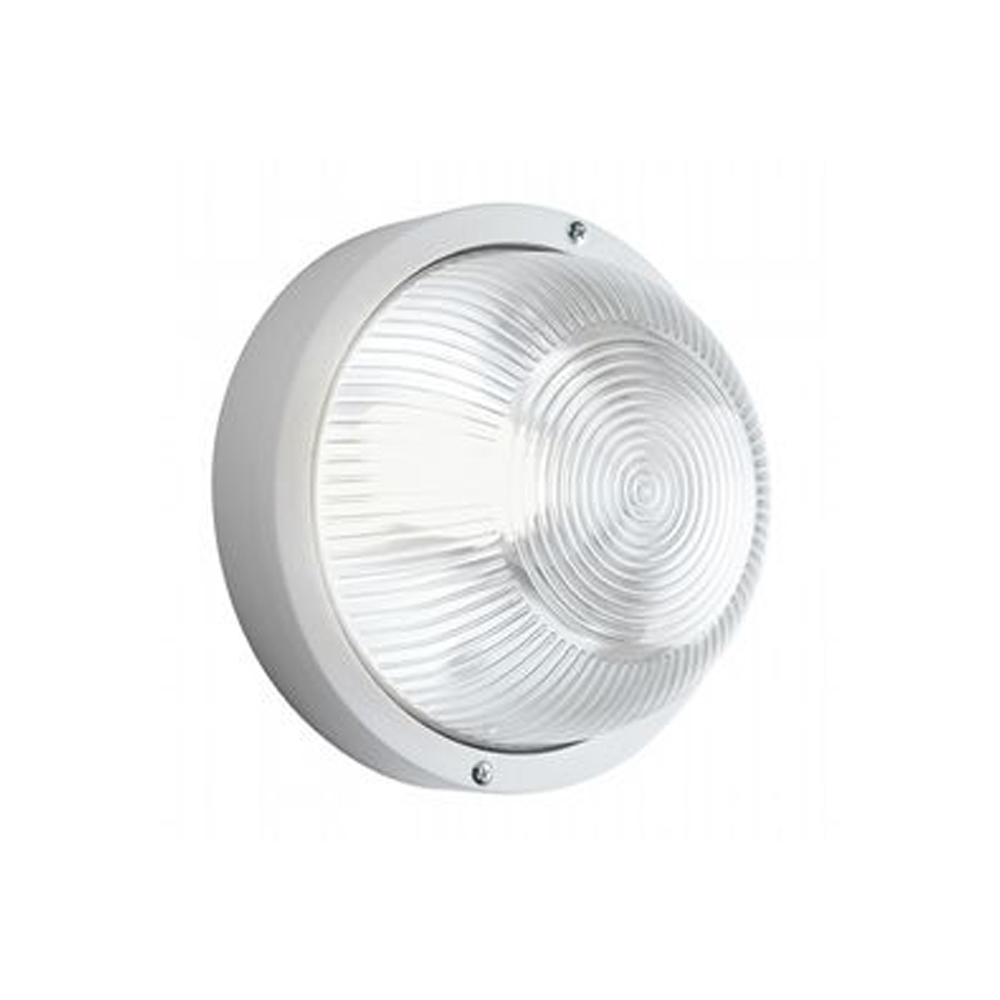 Plafoniera LED da esterno 25,4x 13 cm termoplastica bianco