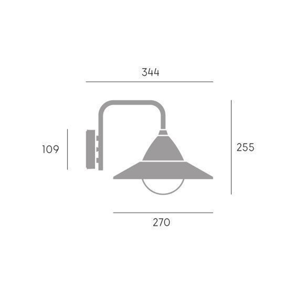 Applique Lato Basso Contemporanea Yukon Alluminio Metallo Grafite 20W Led Cct3 97782/16