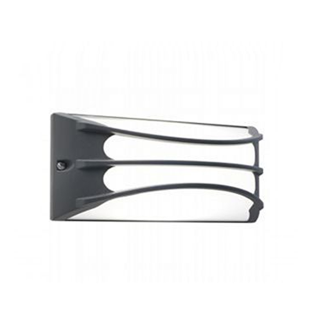 Applique Da Esterno Contemp. Bra Alluminio E Termoplastica Grigio Led 10W 4000K 99144/16