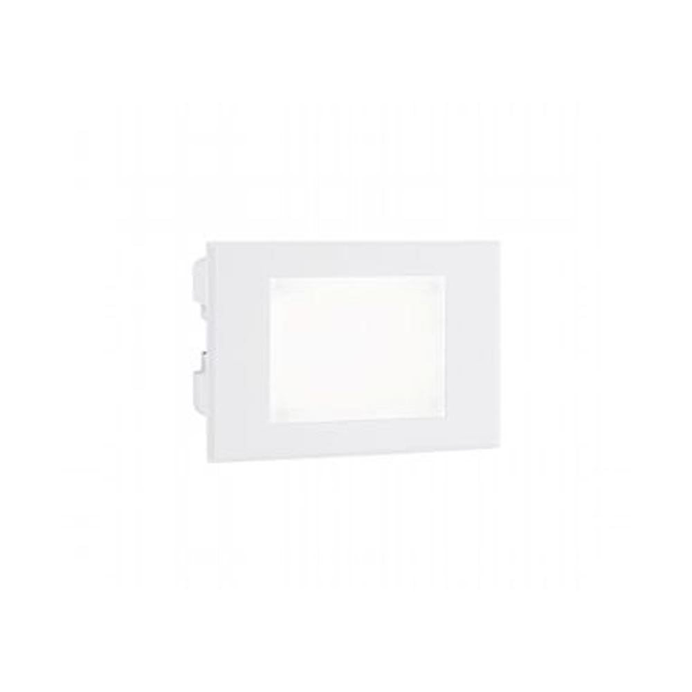 Segnapasso Aperto Da Esterno Moderno Spina Alluminio E Vetro Bianco Led 3W 4000K 99190/02