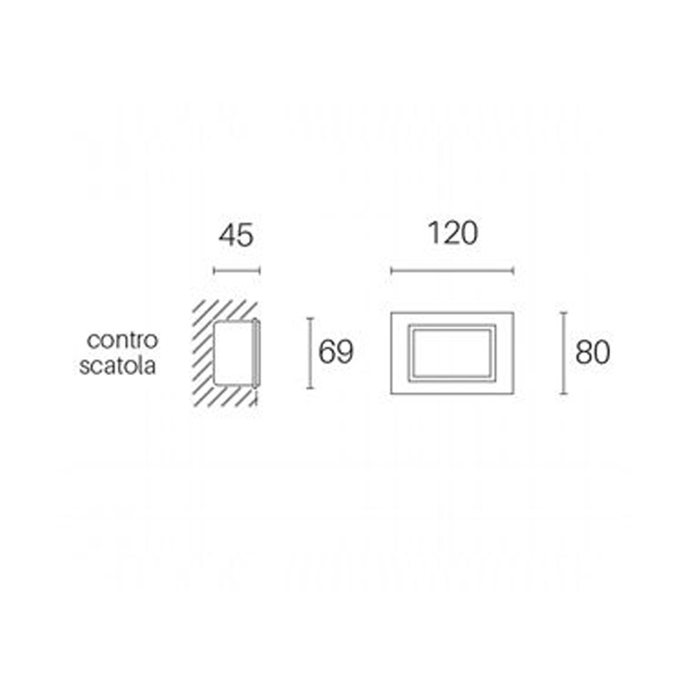 Segnapasso Aperto Da Esterno Moderno Spina Alluminio E Vetro Bianco Led 3W 4000K 99190/02