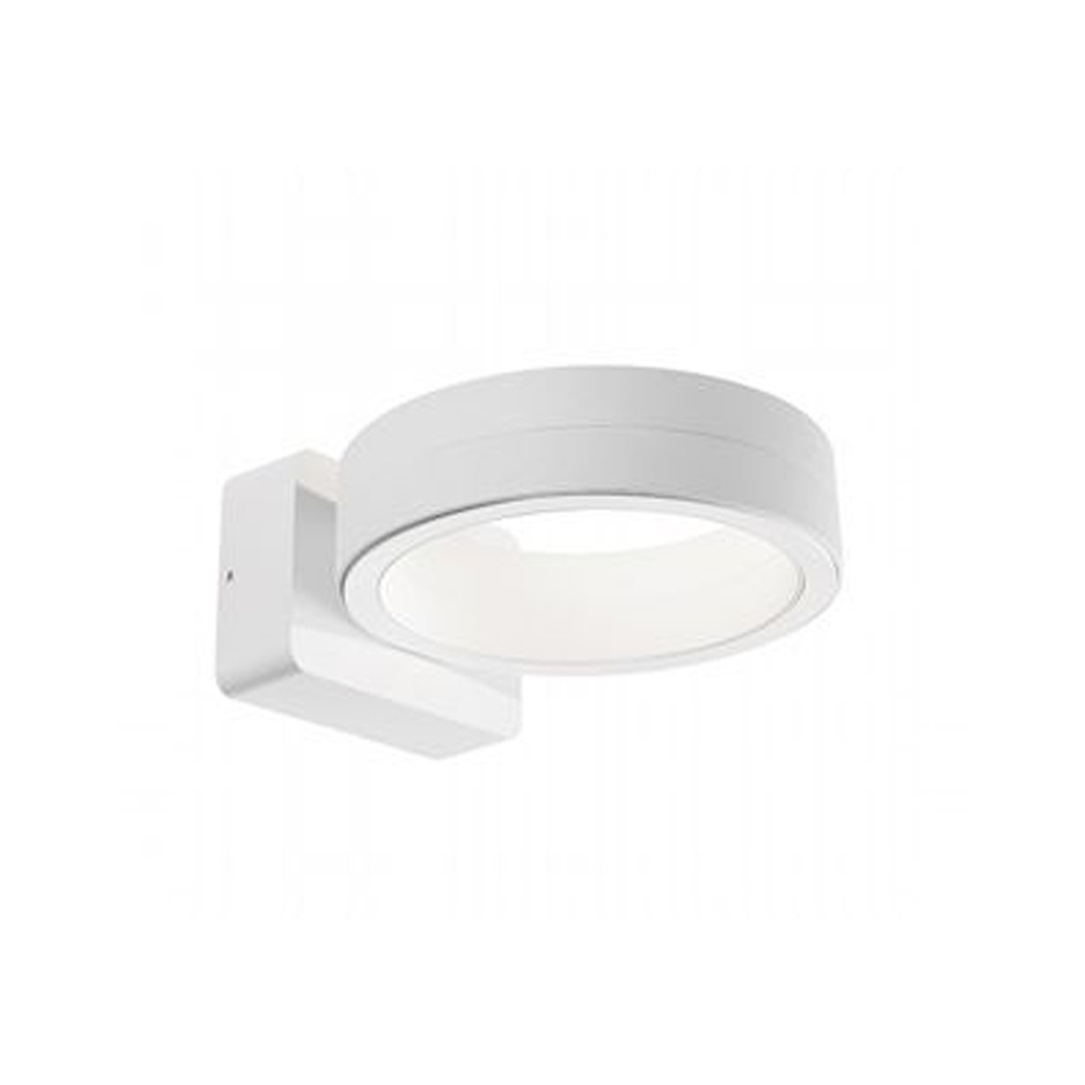 Applique Da Esterno Moderna Plaza Alluminio E Vetro Bianco Led 16W 4000K 99588/02