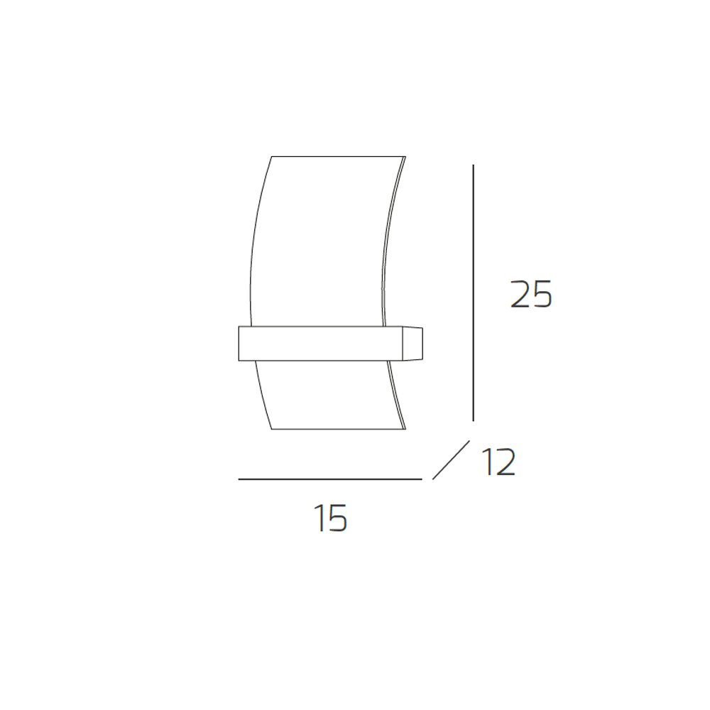 Applique Parete Binomio: Design Contemporaneo In Metallo Ottone, Vetro Bianco, Con Lampadina G9 4W Inclusa (IP20)