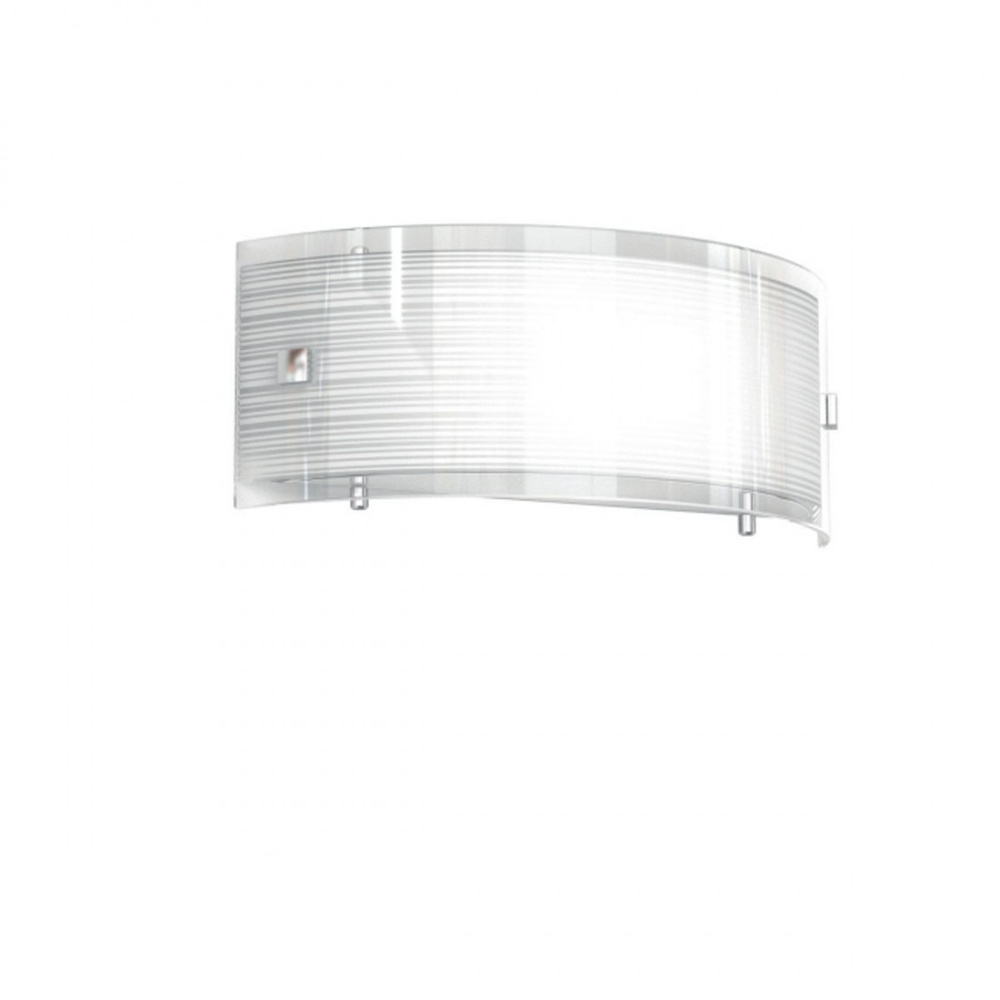 Applique Contemporanea Linear Mad Metallo E Vetro Bianco 1 Luce E27 30Cm 1075_A30