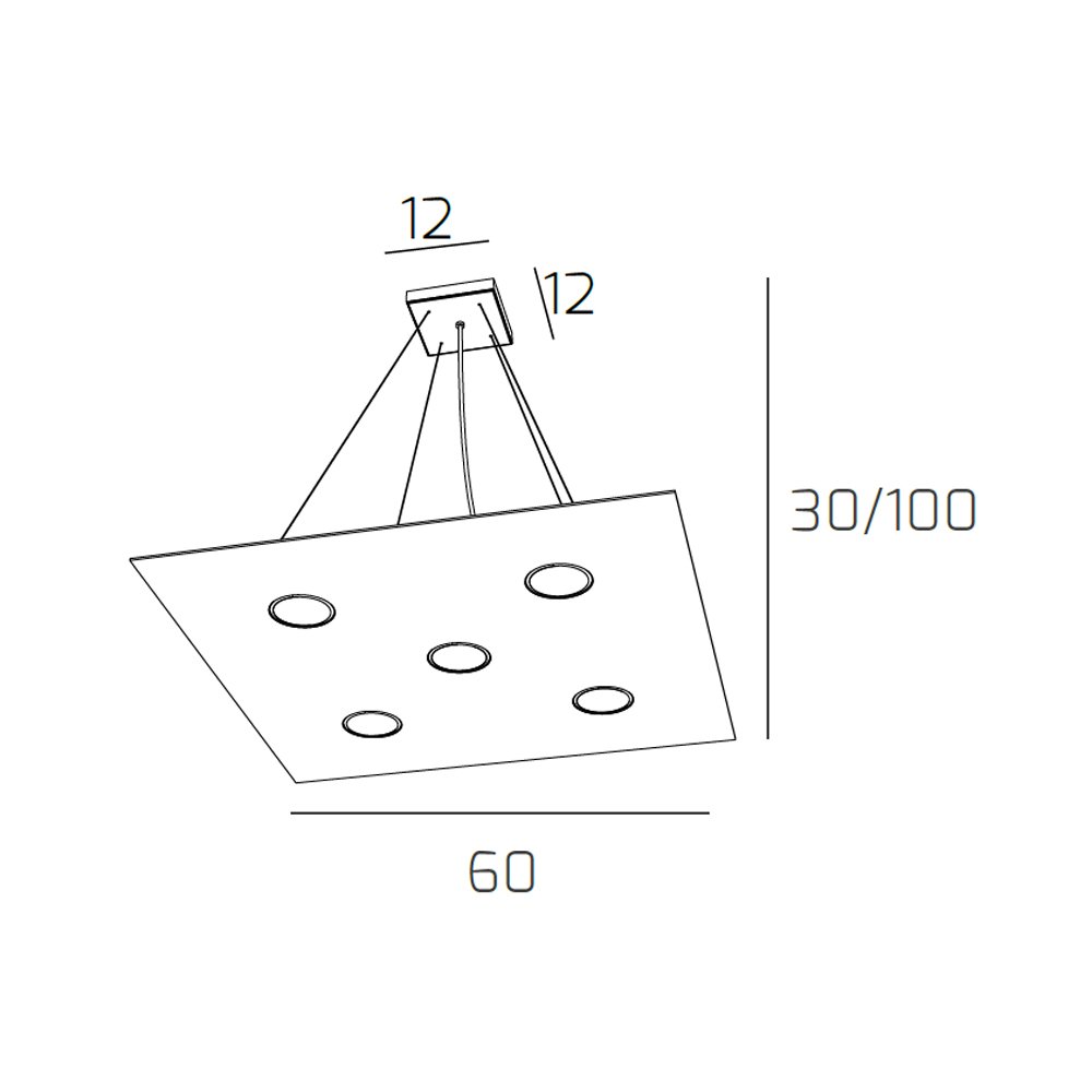 Plafoniera classica da soffitto in ottone e vetro 4 luci MS-161