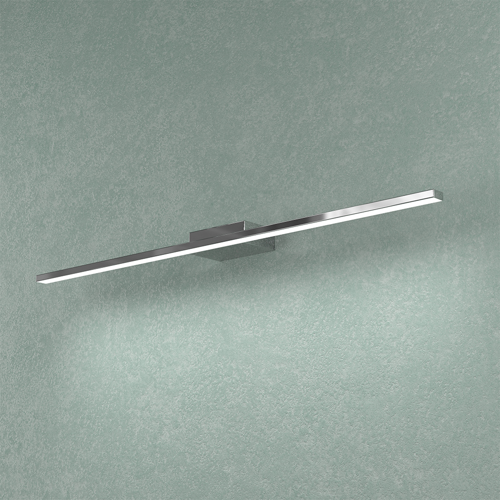 Applique Moderna Line Metallo Cromo Diffusore Acrilico B Led 11,2W Calda 70Cm 1154_AMC-CR