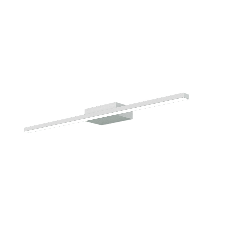 Applique Moderna Line Metallo Bianco Diffusore Acrilico Bianco Led 6W Calda 50Cm 1154_APC-BI