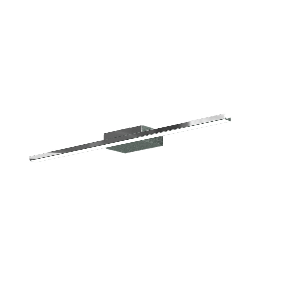 Applique Moderna Line Metallo Cromo Diffusore Acrilico Bianco Led 6W Calda 50Cm 1154_APC-CR